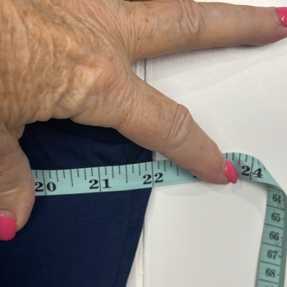 Gilli Womens Maxi Tank Dress XL Navy Bodice Turquoise Pink Skirt Abstract Print - Picture 10 of 12